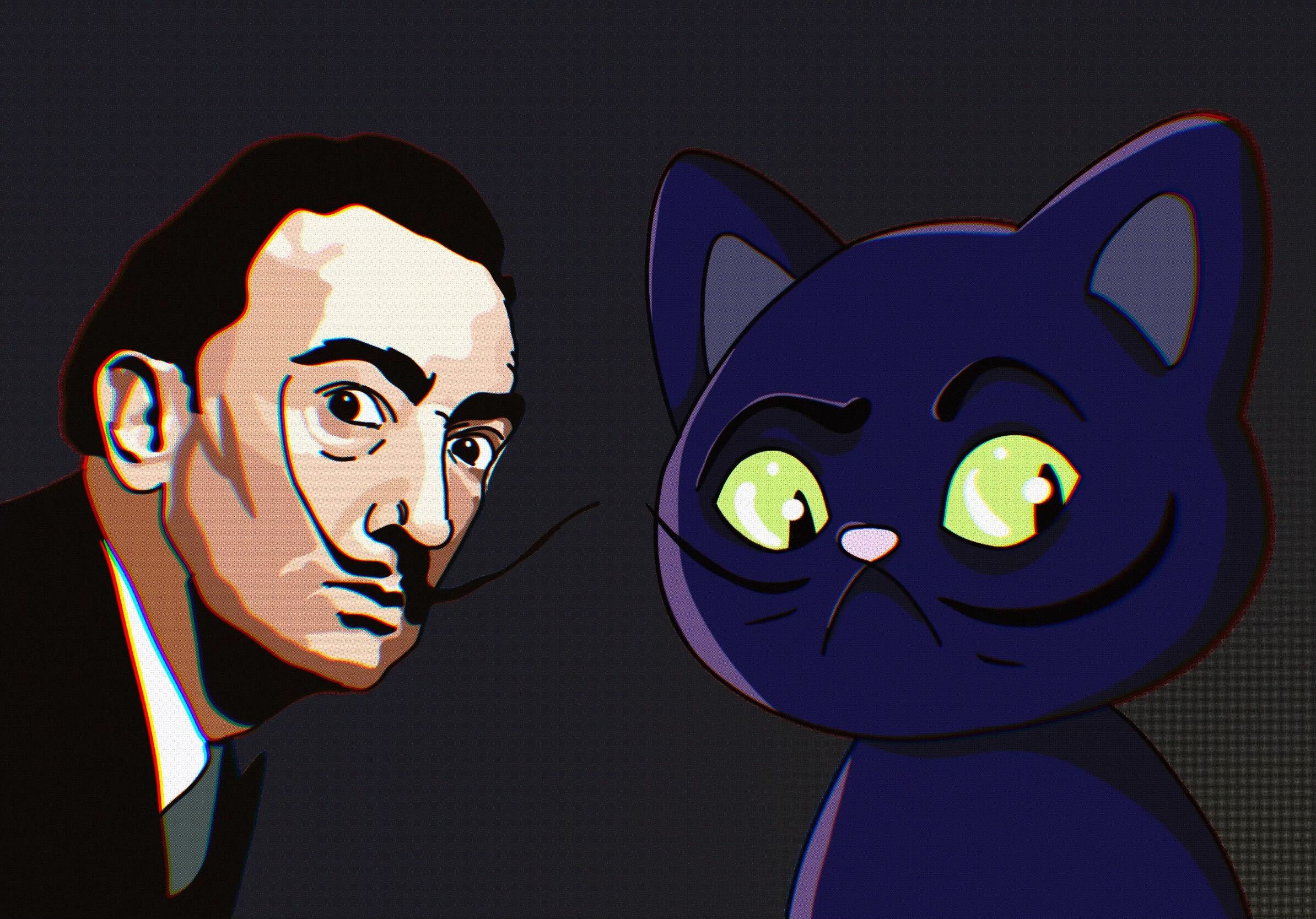 Jumpy Cat Art 1